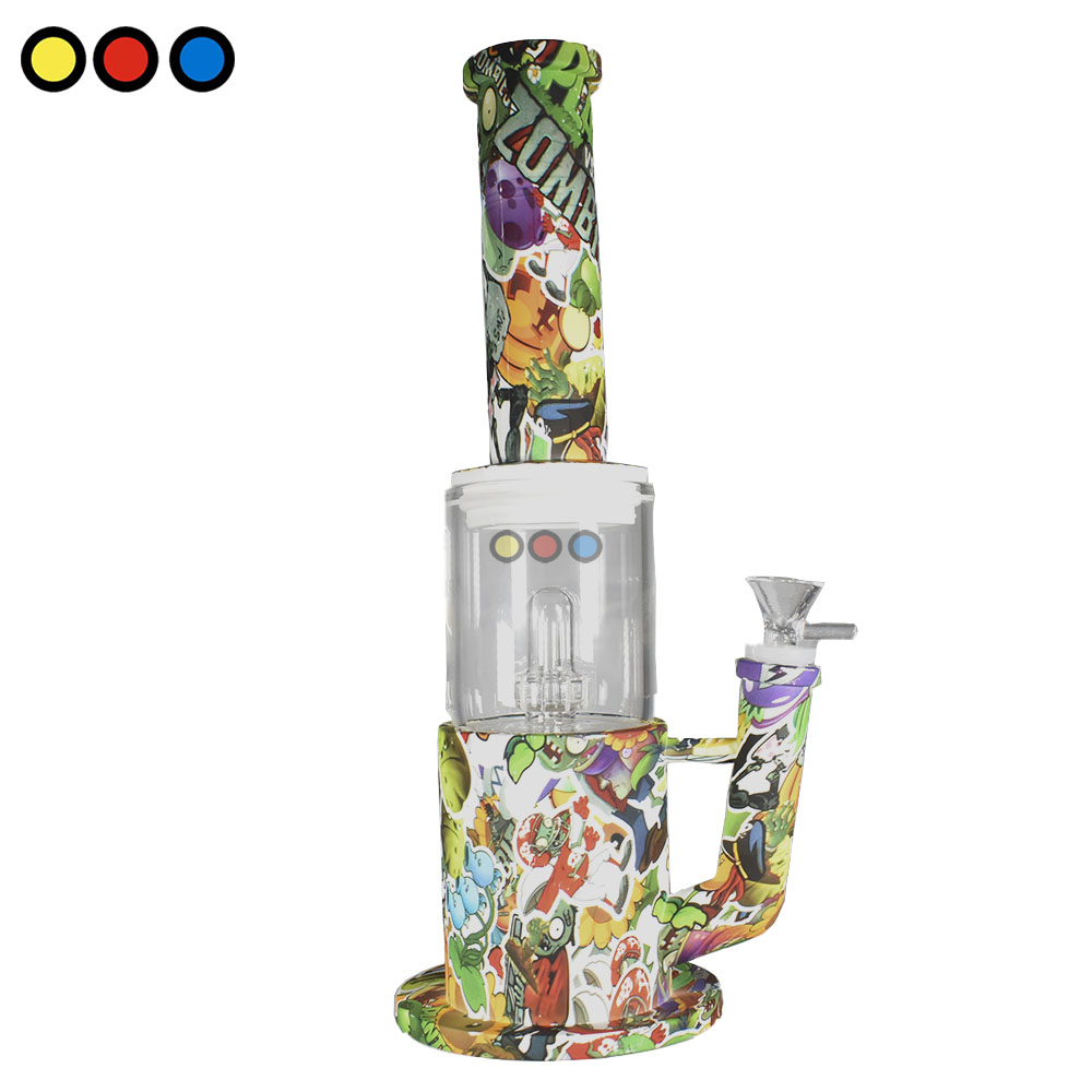 Bong Silicona Plantas vs Zombies 33cm