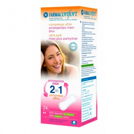 Farmaconfort Protegeslips maxi algodón 24ud.